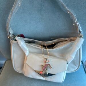Vince Camuto Off White Handbag - Small & Necklace